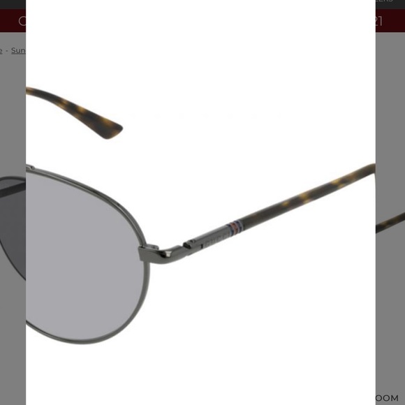 NWT Gucci Aviator Ruthenium Sunglasses - Picture 2 of 8
